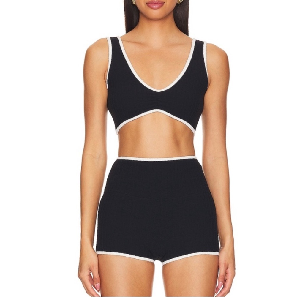 MONTCE x Olivia culpo terry binded Kim top